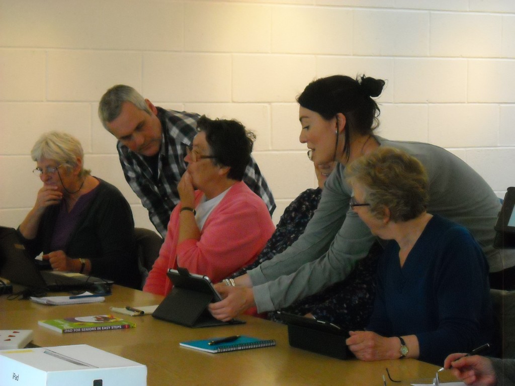 ladies at a meeting